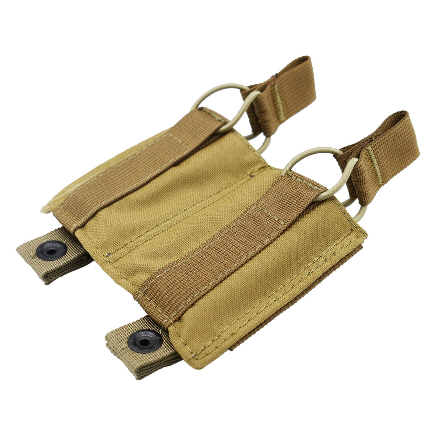 Tacshield T3607CY Coyote Double Pistol Speed Load MOLLE Magazine Pouch 1000D