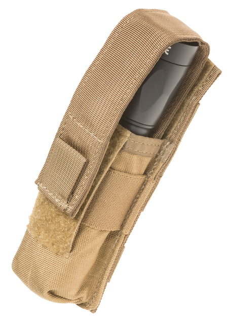 Tacshield T4001CY Coyote Suppressor Light Carrier MOLLE Pouch 1000D Nylon