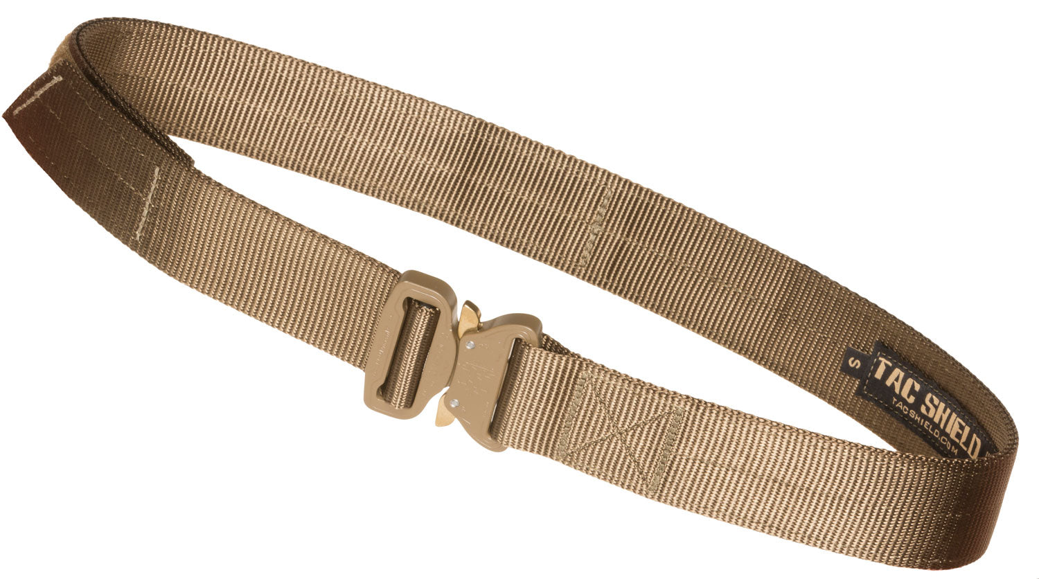 Tacshield Coyote Gun Belt Large 38"-42" 1.50" Wide Aluminum Buckle