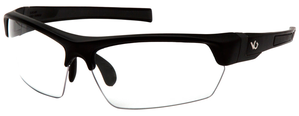 Pyramex VGSB310T Venture Gear Tensaw Clear Lens Polycarbonate Safety Glasses Anti-Fog Black Frame