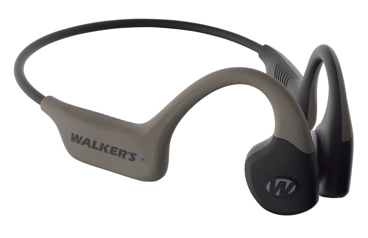 Walker's Raptor Hearing Enhancer Bone Conduction Technology Behind-the-Head Black