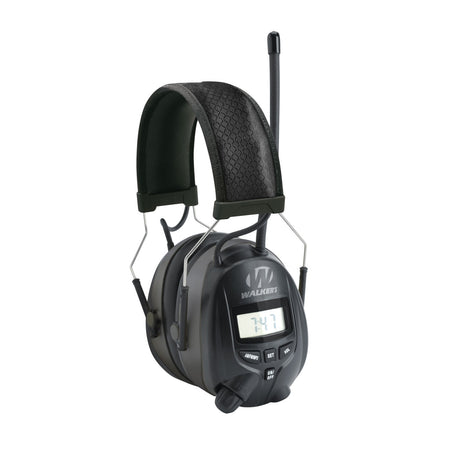 Walker's AM/FM Digital Hearing Protection Muff 25 dB Over-the-Head Black