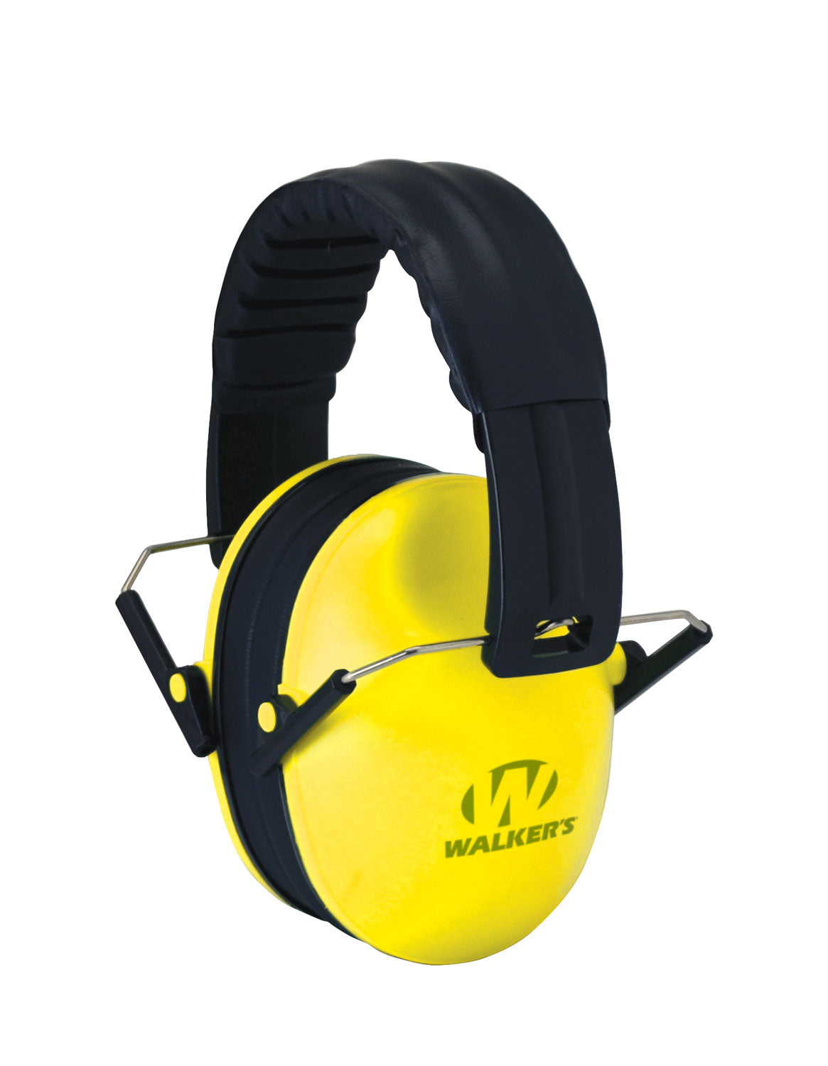 Walker's Kids Folding Earmuff 23 dB Youth Hearing Protection Over-the-Head Yellow/Black