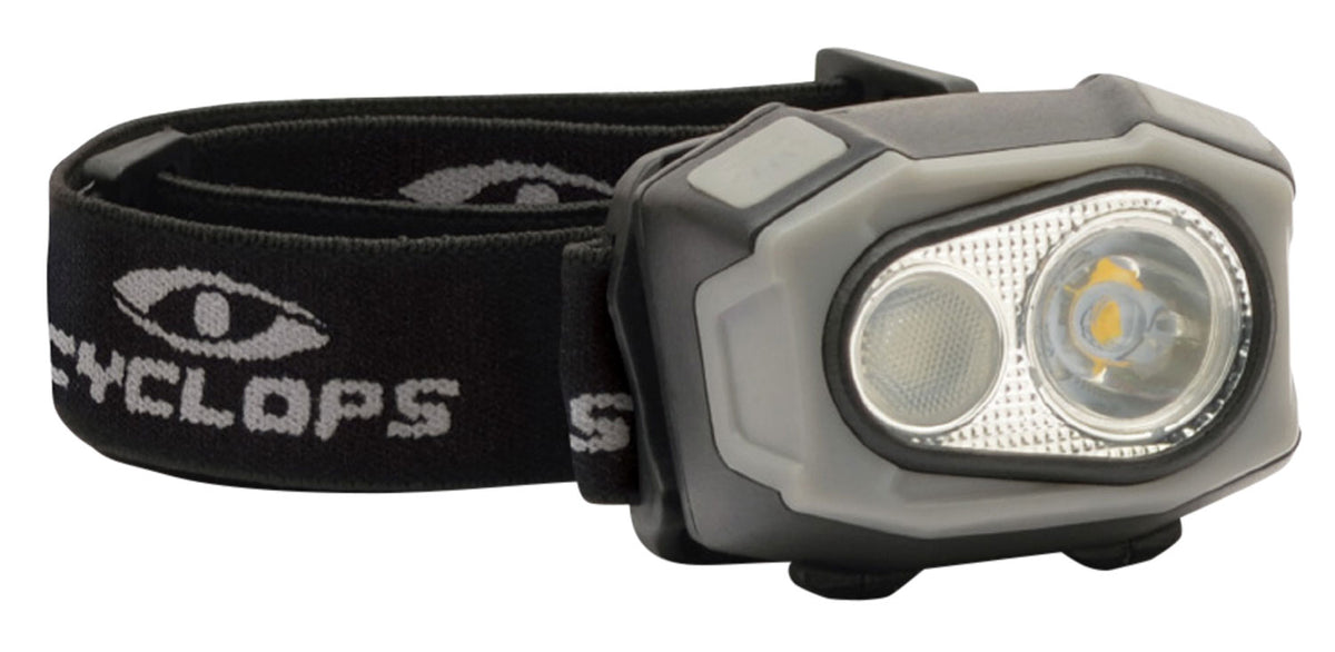 Cyclops CYCHL4X eFlex 400 Rechargeable Headlamp 4-Color Cree LED 400 Lumens High/Med/Low/SOS Black