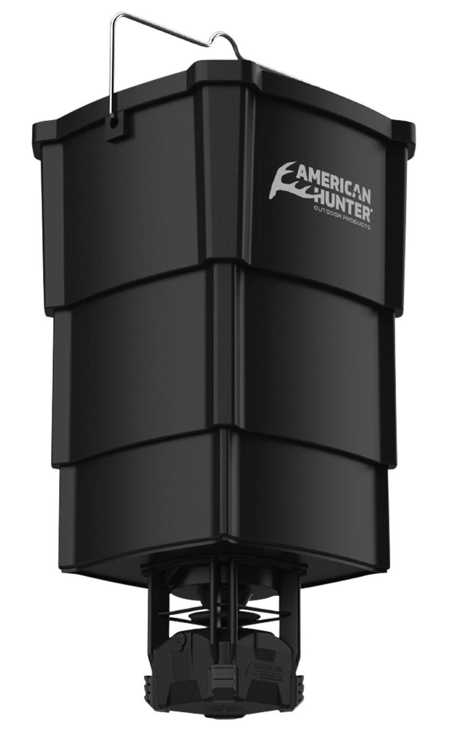 American Hunter AHNFECON 5 Gallon Collapsible Nesting Hopper w/ Econ Feeder Kit, 16 Feed Programs, Black