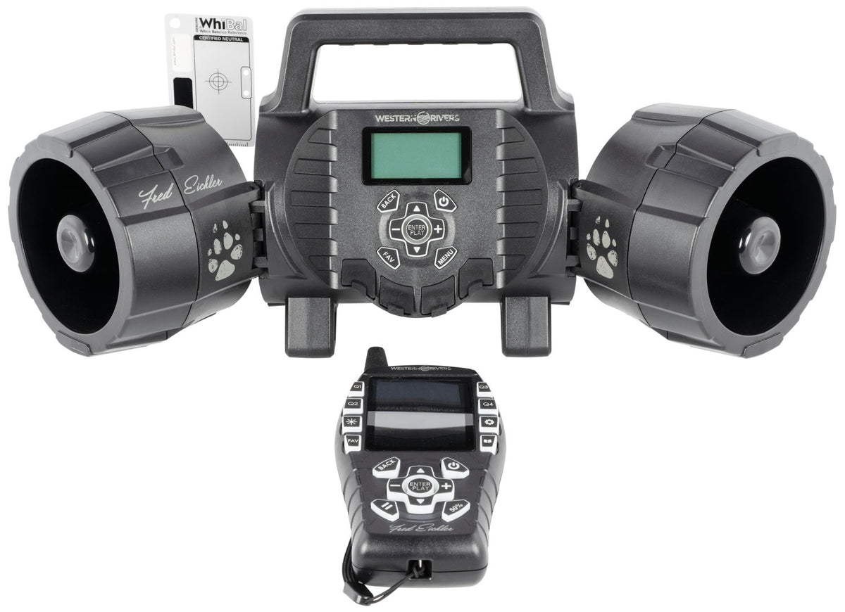 Western Rivers WRC-EGC-DS Eichler Dual 4" Horn Driver Electronic Call, 80 Pre-Loaded Sounds