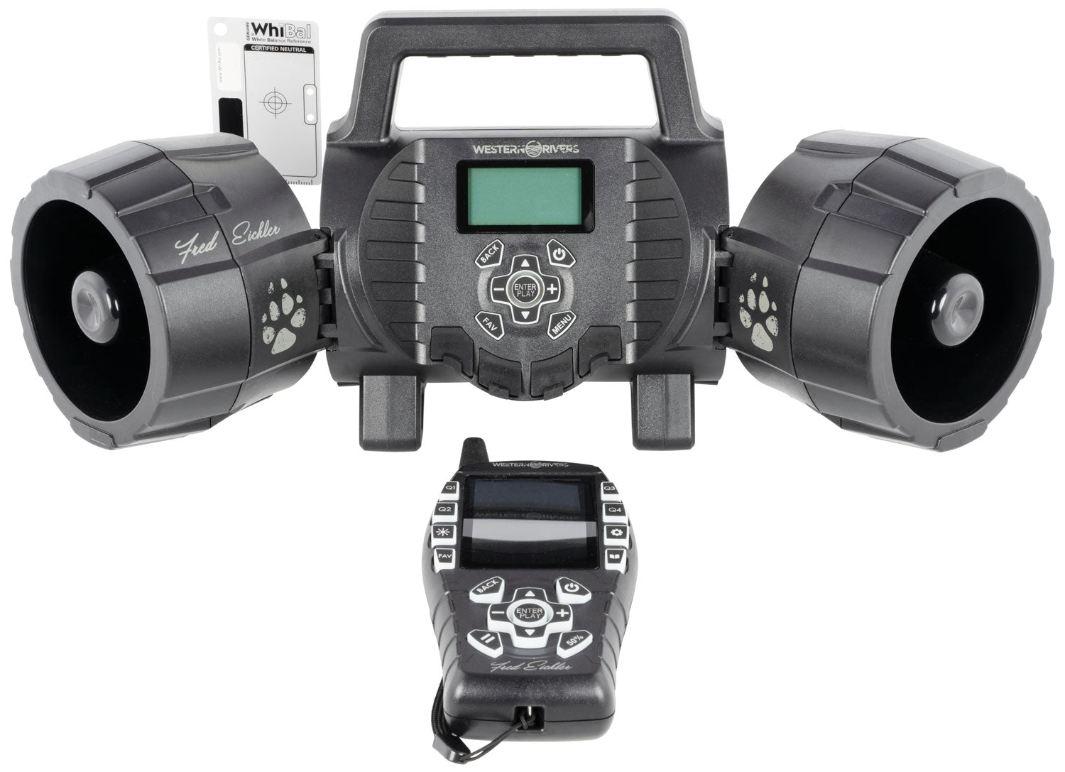 Western Rivers WRC-EGC-DS Eichler Dual 4" Horn Driver Electronic Call, 80 Pre-Loaded Sounds