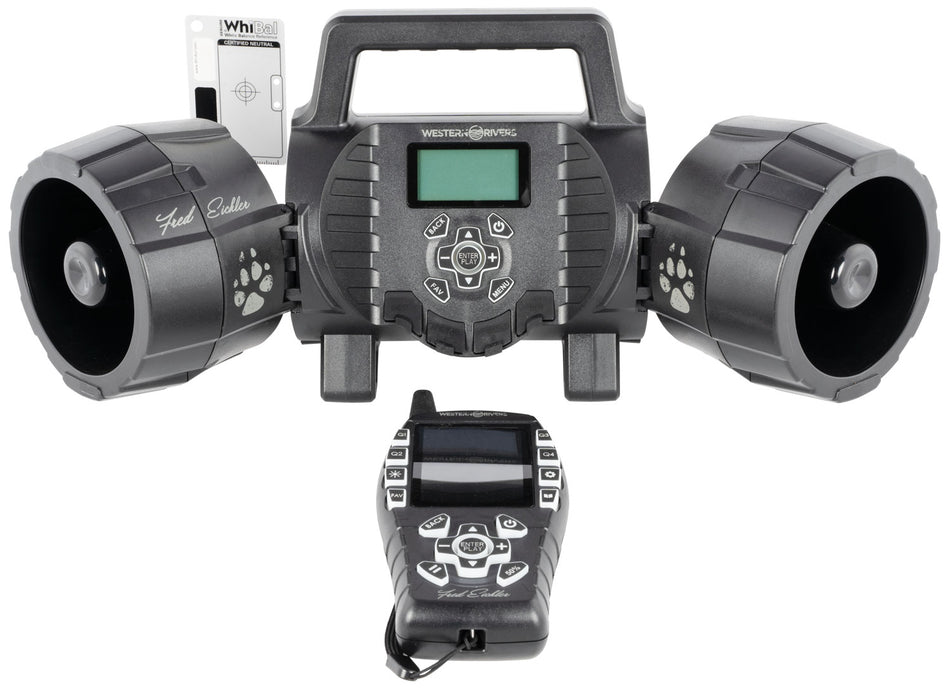 Western Rivers WRC-EGC-DS Eichler Dual 4" Horn Driver Electronic Call, 80 Pre-Loaded Sounds