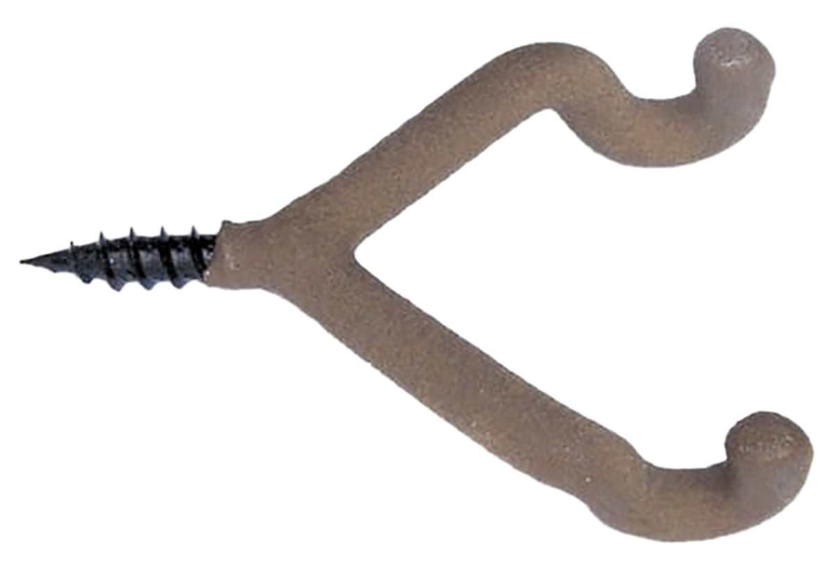 HME HMEDAH3 Double Prong Tree Accessory Hook Rubber Coated 3-Pack