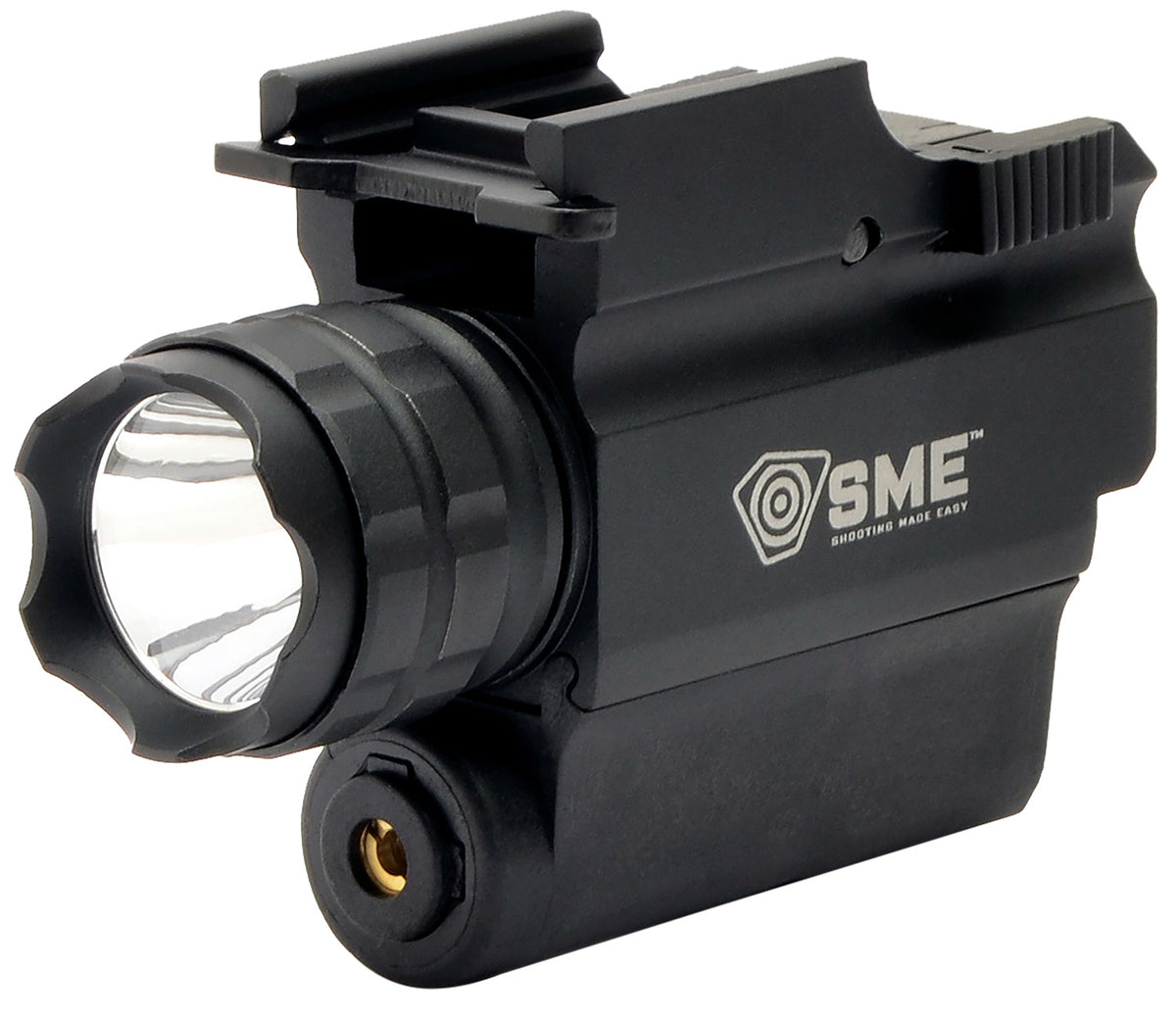 SME SMEWLLP Pistol Rail Mount Light/Laser Combo 250 Lumens White Cree LED Red Laser Black