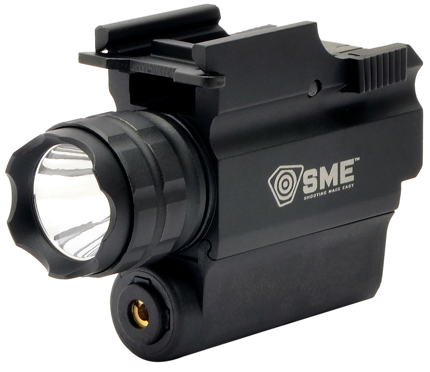 SME SMEWLLP Pistol Rail Mount Light/Laser Combo 250 Lumens White Cree LED Red Laser Black