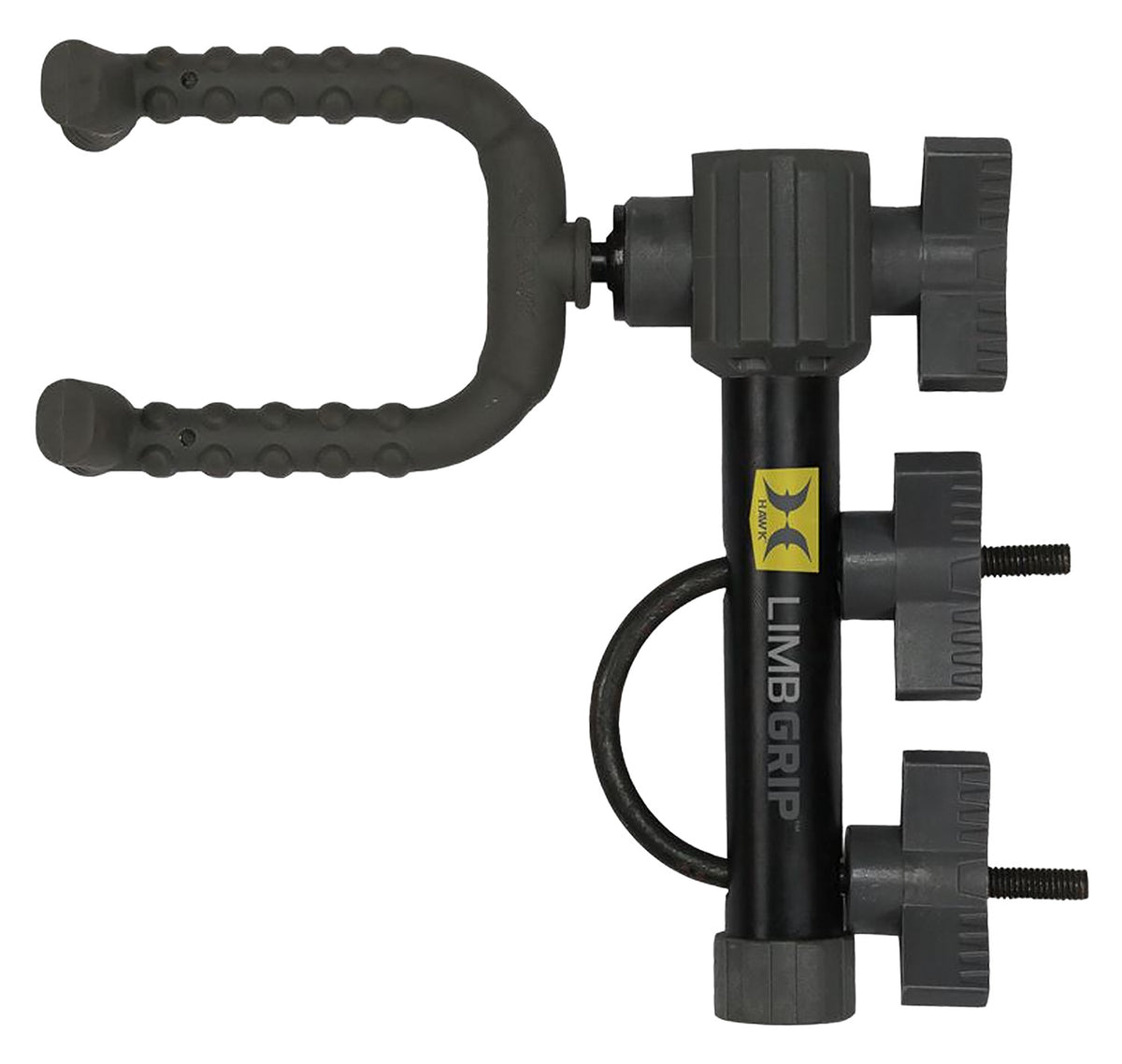 Hawk HWK3019 Tree Stand Bow Holder U-Bolt Attachment Silent Grip Limb Fork 360 Degree Adjust