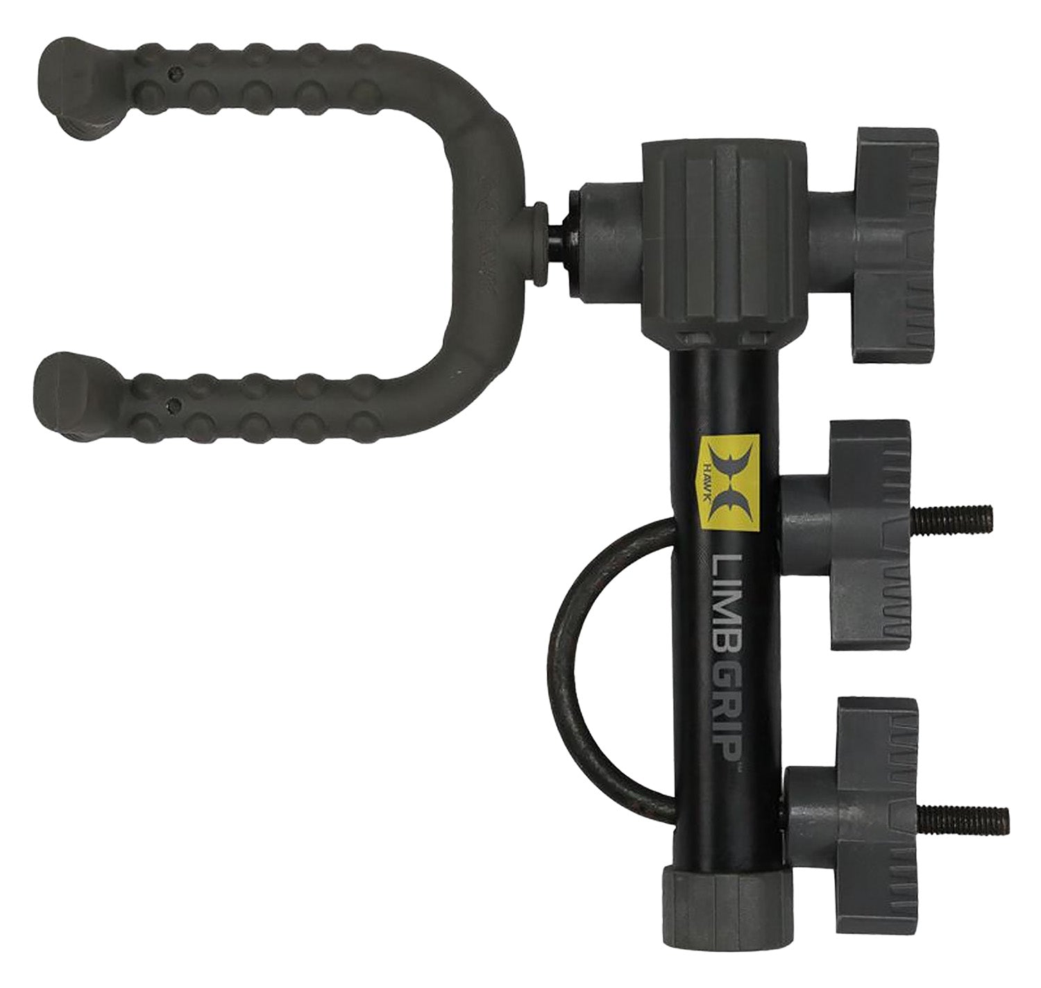 Hawk HWK3019 Tree Stand Bow Holder U-Bolt Attachment Silent Grip Limb Fork 360 Degree Adjust