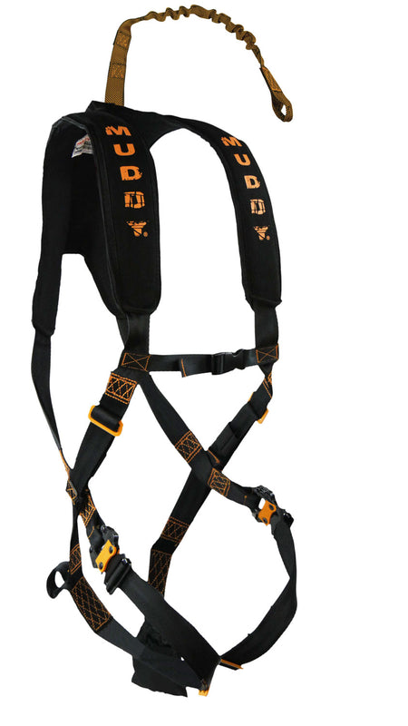 Muddy MUDMSH300 Diamondback Safety Harness Padded Nylon Quick One-Hand Carabiner Loop
