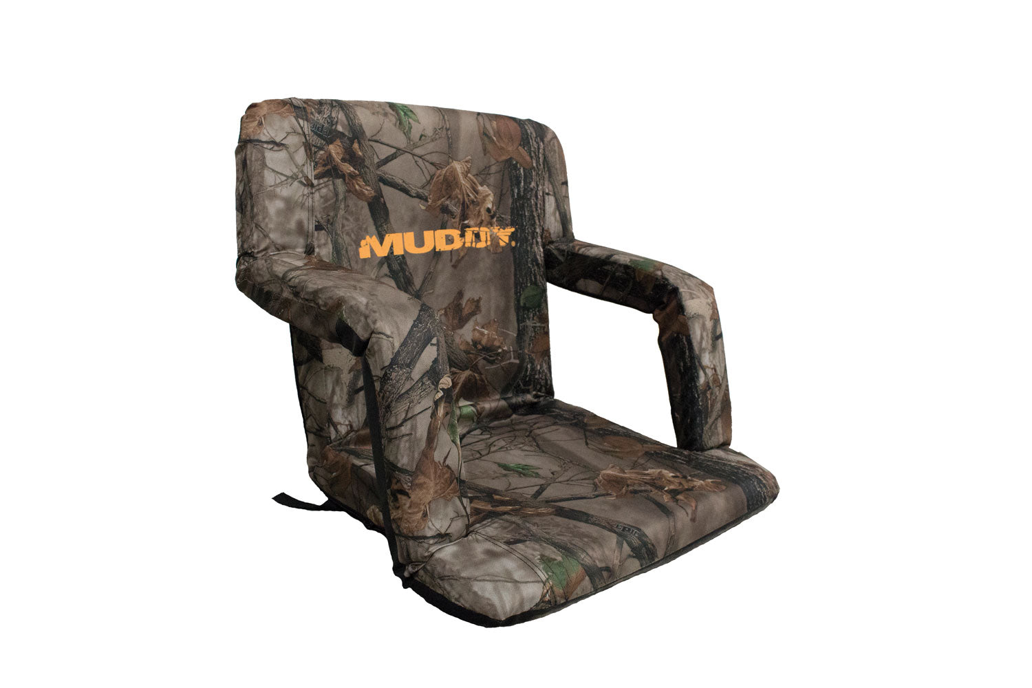 Muddy MUDGS1206 Camouflage Stadium Chair with Built-In Armrests Bucket Seat