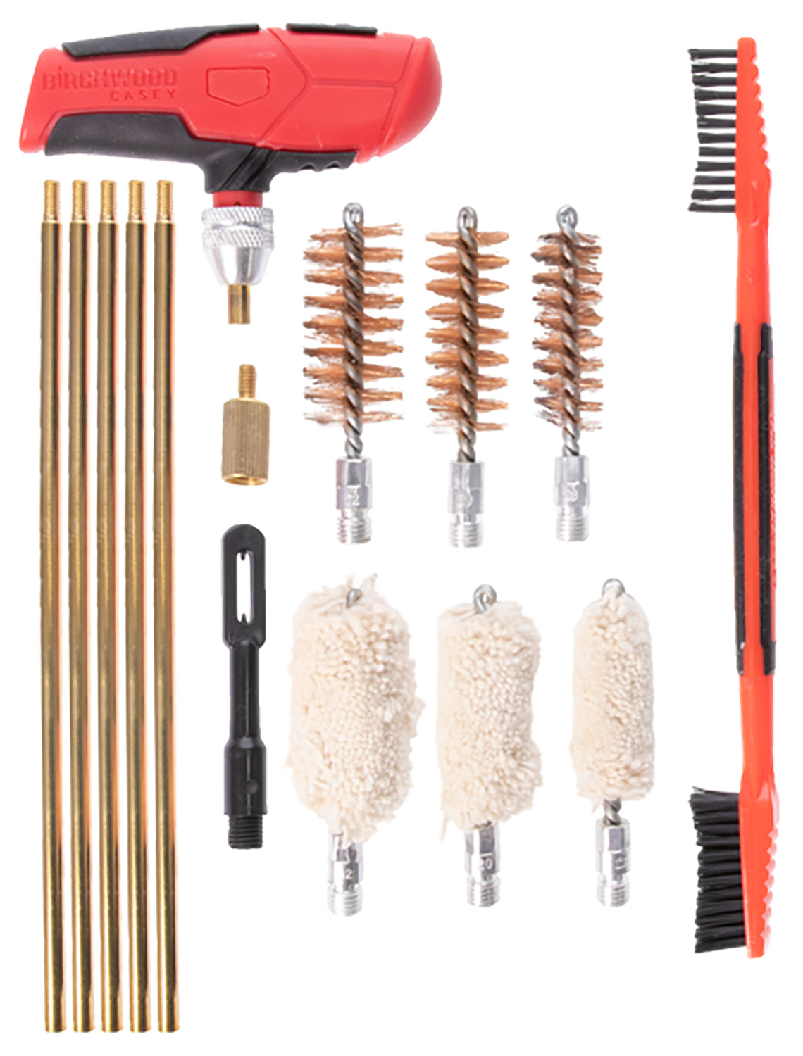 Birchwood Casey Universal Shotgun Cleaning Kit SHGCLNKI 17 Pieces Black/Red