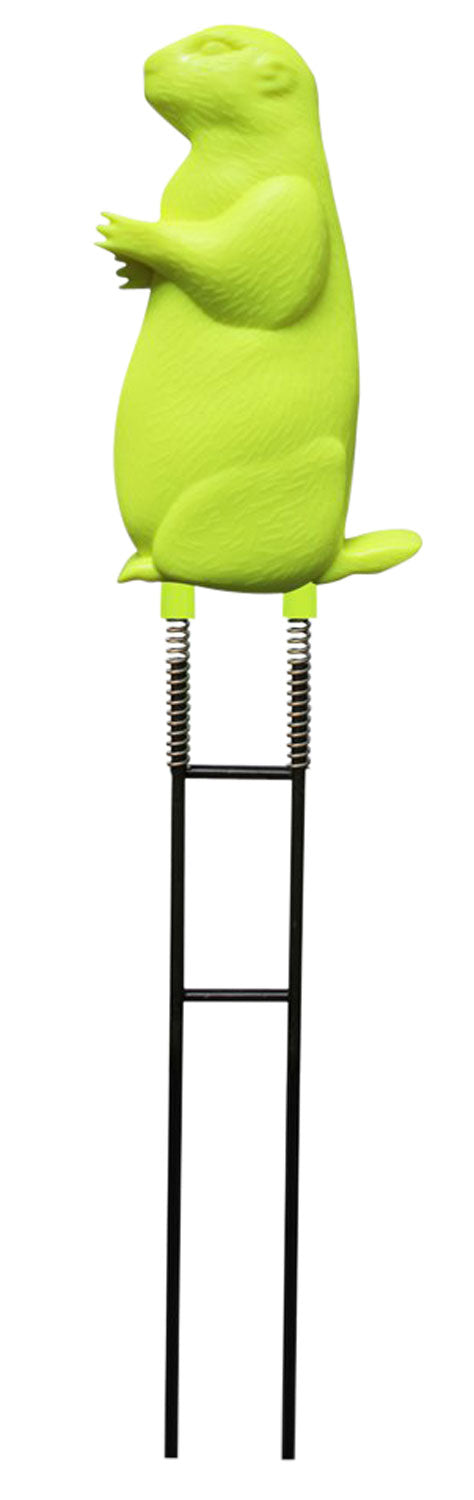 Birchwood Casey 48030 Ground Strike Prairie Chuck Reactive Motion Target Rubber/Metal Yellow/Green