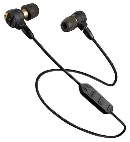 Pro Ears PEEBBLKE Stealth Elite Electronic Earbuds 28dB NRR Bluetooth Lanyard Included Black 1 Pair