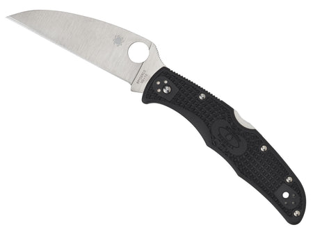 Spyderco Endura 4 Wharncliffe Lightweight 3.78" VG-10 Plain Blade Black Textured FRN Folding Knife