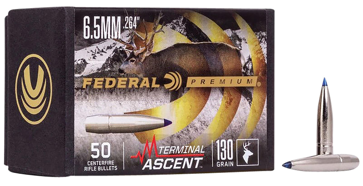 Federal Premium Terminal Ascent 6.5mm 130 Grain Component Projectiles 50ct