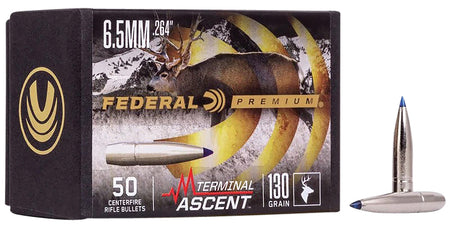 Federal Premium Terminal Ascent 6.5mm 130 Grain Component Projectiles 50ct