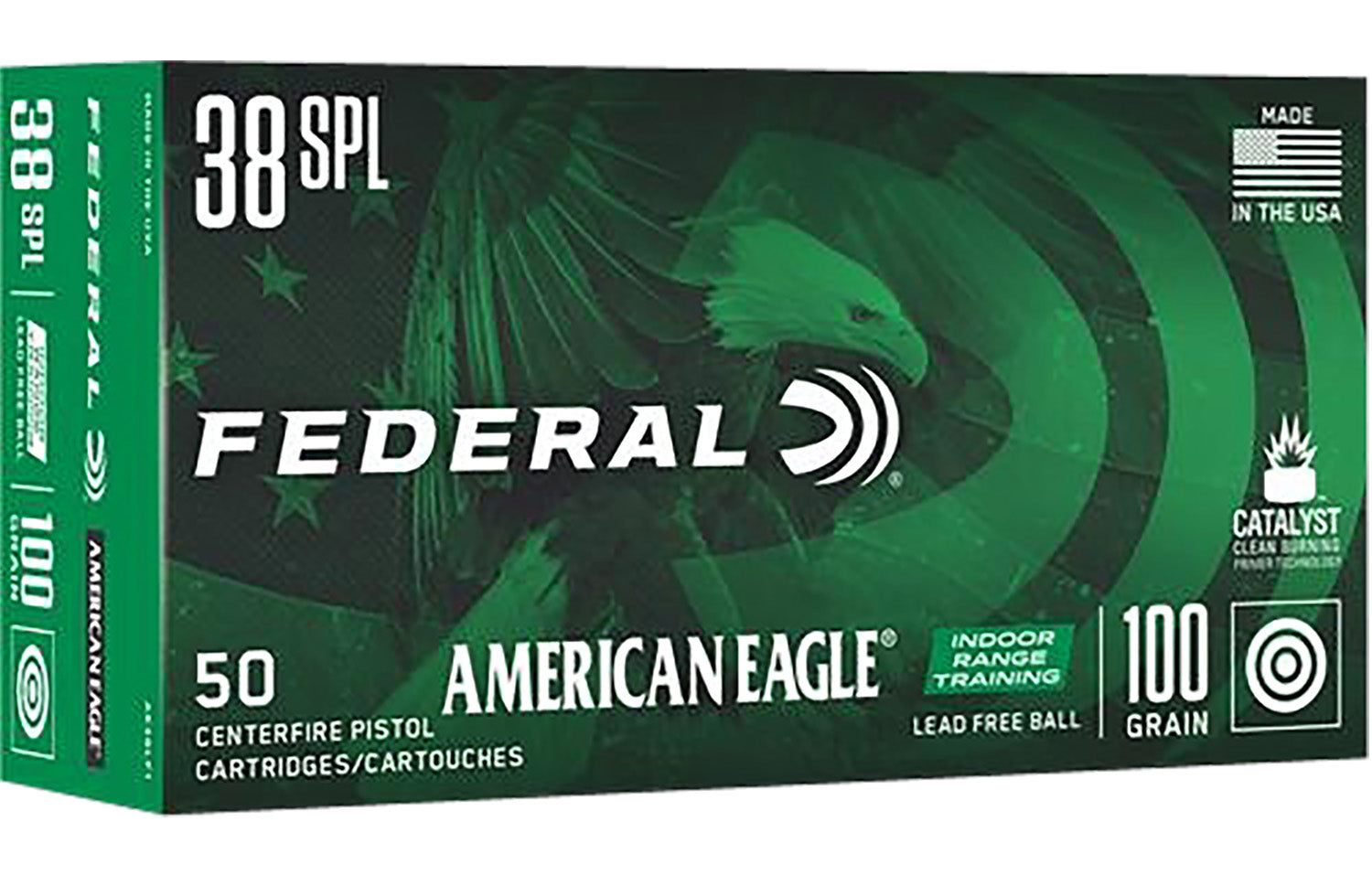 American Eagle IRT Training Lead-Free IRT 100 Grain .38 Special 1110 fps 604544656534