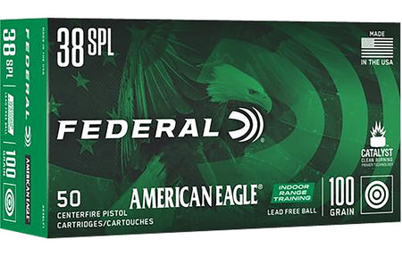 American Eagle IRT Training Lead-Free IRT 100 Grain .38 Special 1110 fps 604544656534