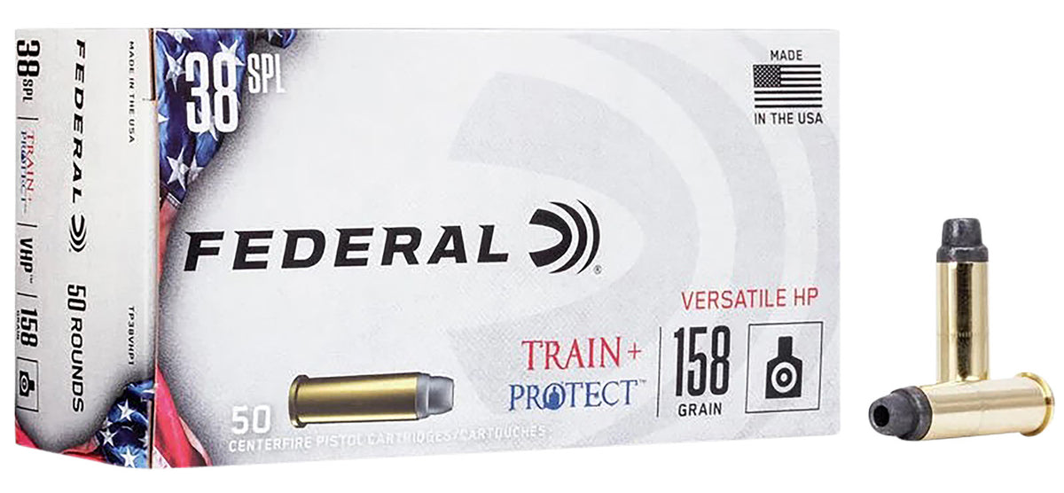Federal Train & Protect Versatile Hollow Point 158 Grain .38 Special 830 fps 604544656206