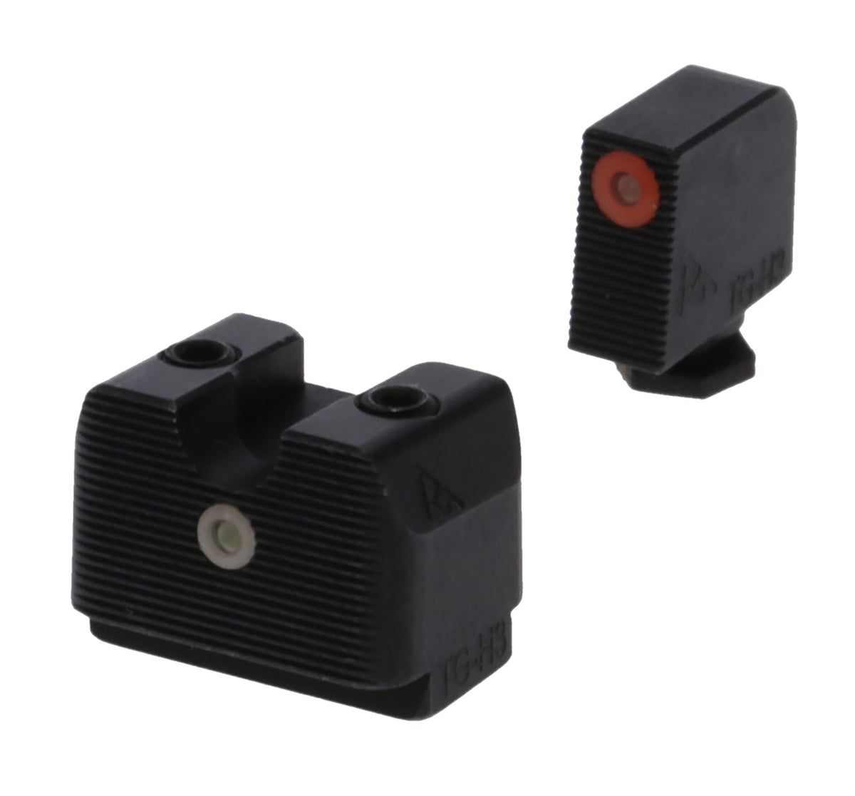 Rival Arms In-Line MOS Tritium Night Sights RA4A231G for Glock 17/19 Orange Outline Front