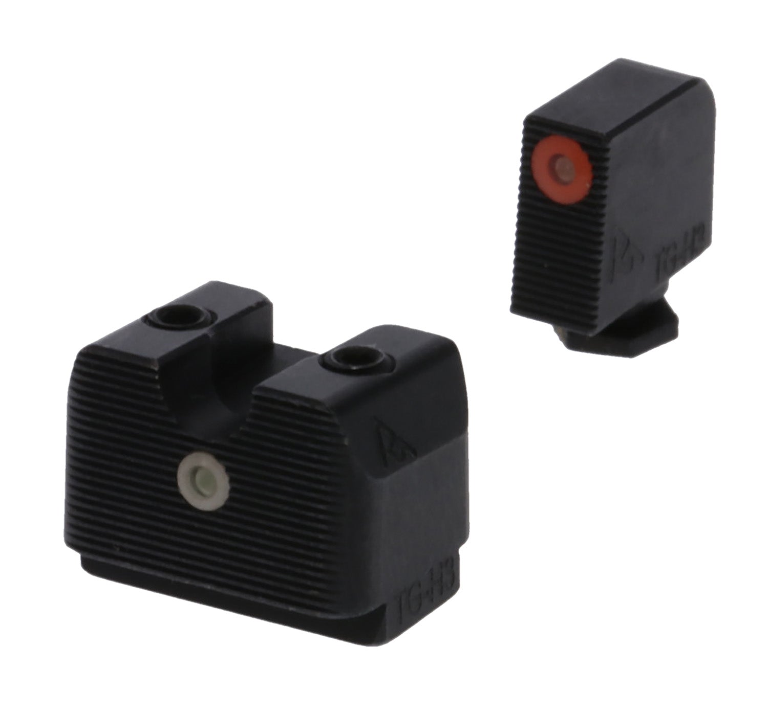 Rival Arms In-Line MOS Tritium Night Sights RA4A231G for Glock 17/19 Orange Outline Front