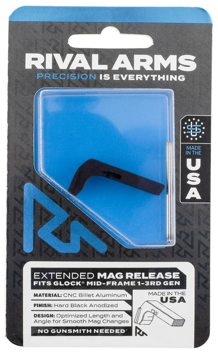 Rival Arms Glock Gen3 Extended Magazine Release Black Anodized Aluminum (RA72G001A)