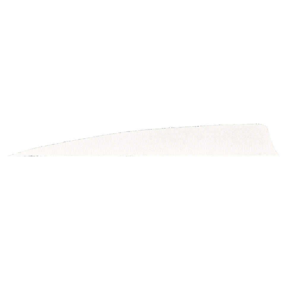 Gateway 5 in. White Shield Cut Feathers Left Wing Pack of 50