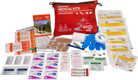 Adventure Medical Kits 01050100 Sportsman 100 Kit Red Waterproof Wilderness First Aid