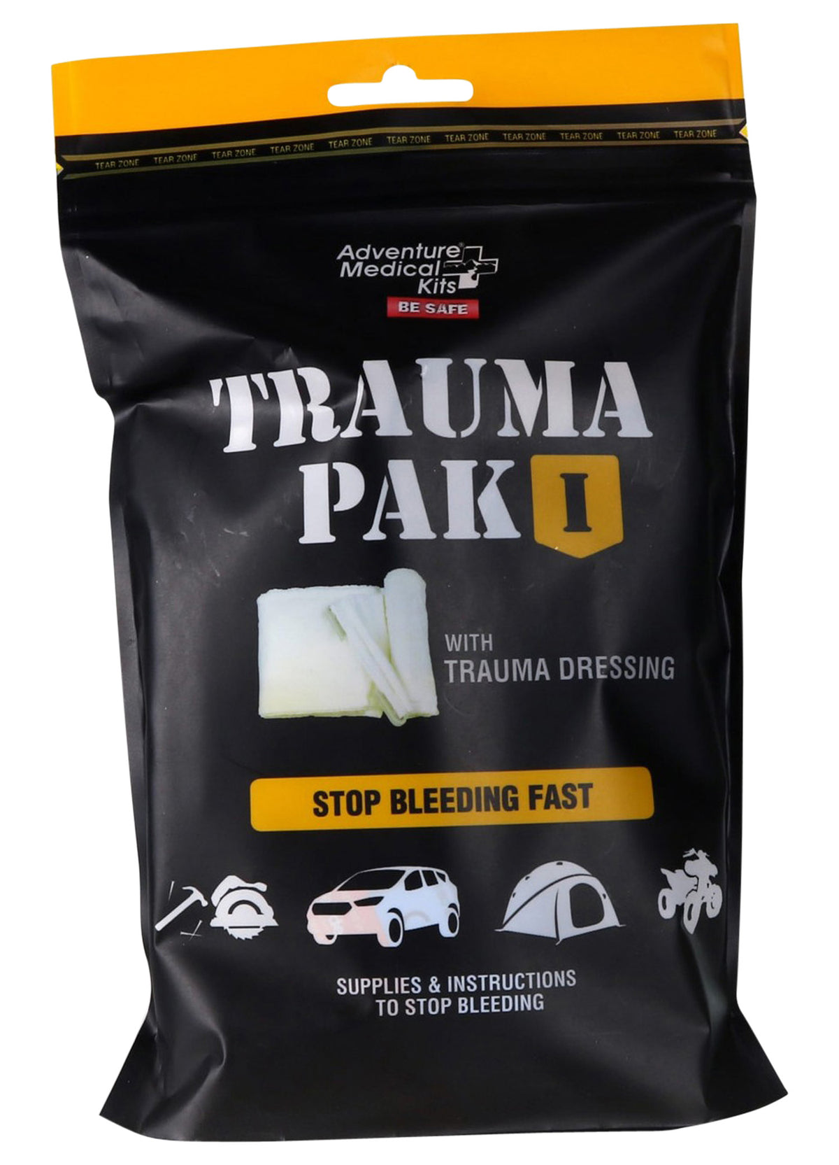 Adventure Medical Kits 20640295 Trauma Pak I Clotting Gauze Waterproof Trauma Kit
