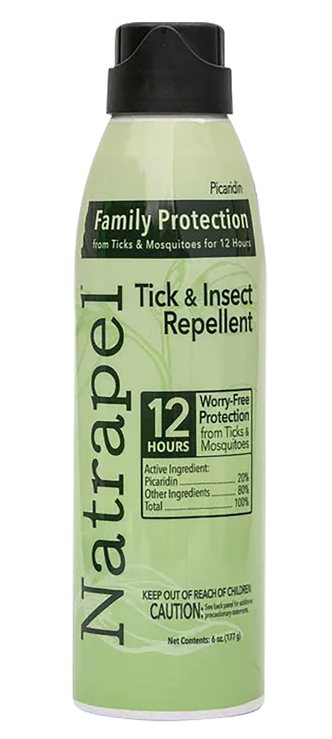 Natrapel 00066878 20% Picaridin Mosquito & Tick Repellent 6 oz Aerosol Effective Up to 12 Hours