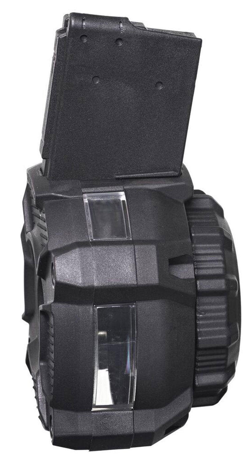 ProMag DRMA24 AR-15 .223 Rem 5.56 65 Round Drum Magazine w/ Capacity Window Black Polymer