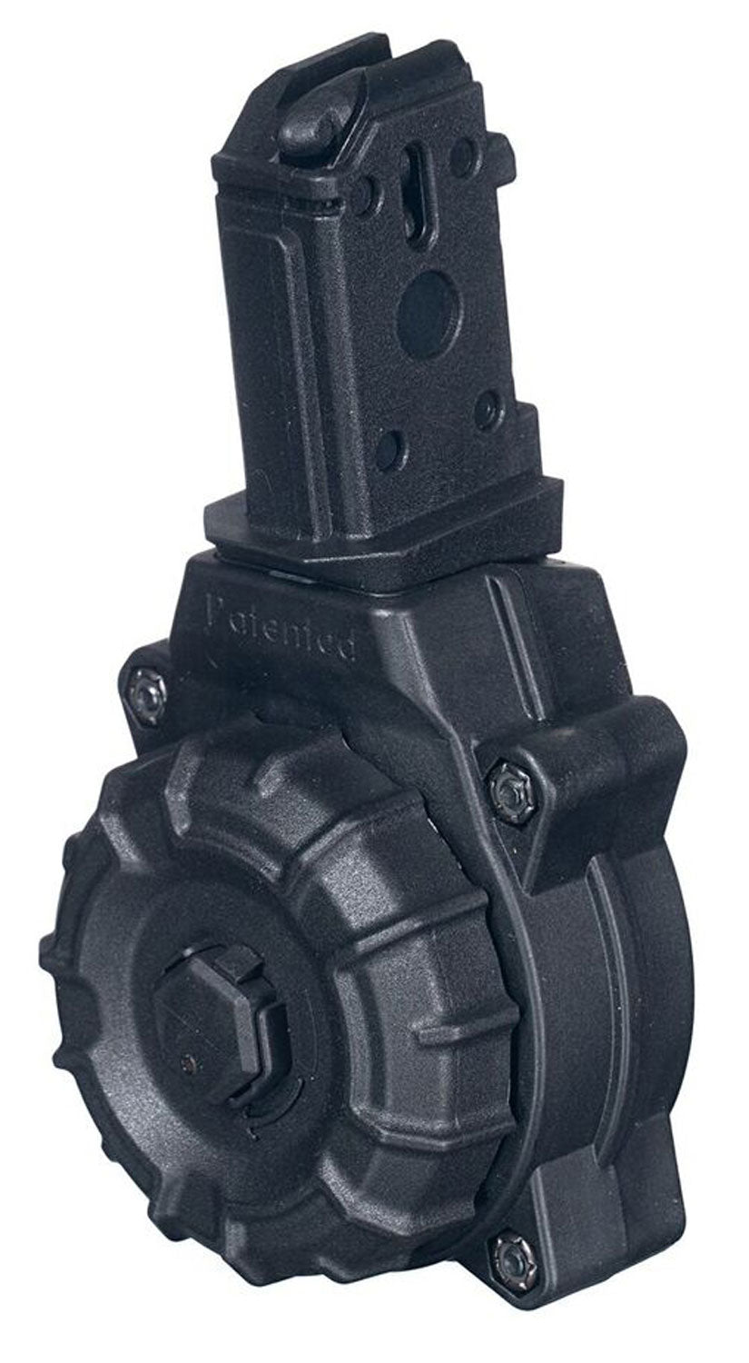 ProMag DRMA29 CZ Scorpion 9mm Luger 30 Round Drum Replacement Magazine Black Polymer