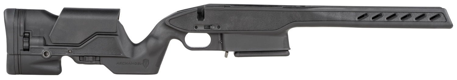 Archangel AAS111MLA Adjustable Precision Stock Black Synthetic for Savage 110/111 Long Action Magnum Rifles