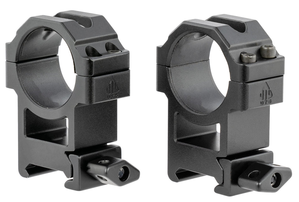 UTG RG2W3224 Black Anodized 30mm High Max Strength Scope Rings Aircraft Aluminum