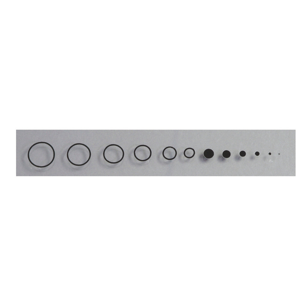 Specialty Archery Circles and Dots Target Scope Lens Aiming Decals, Black Finish