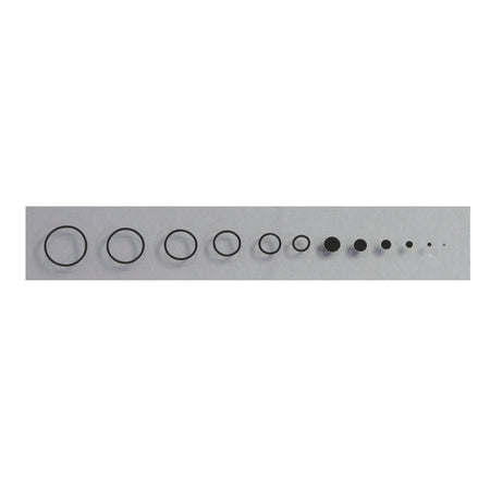 Specialty Archery Circles and Dots Target Scope Lens Aiming Decals, Black Finish