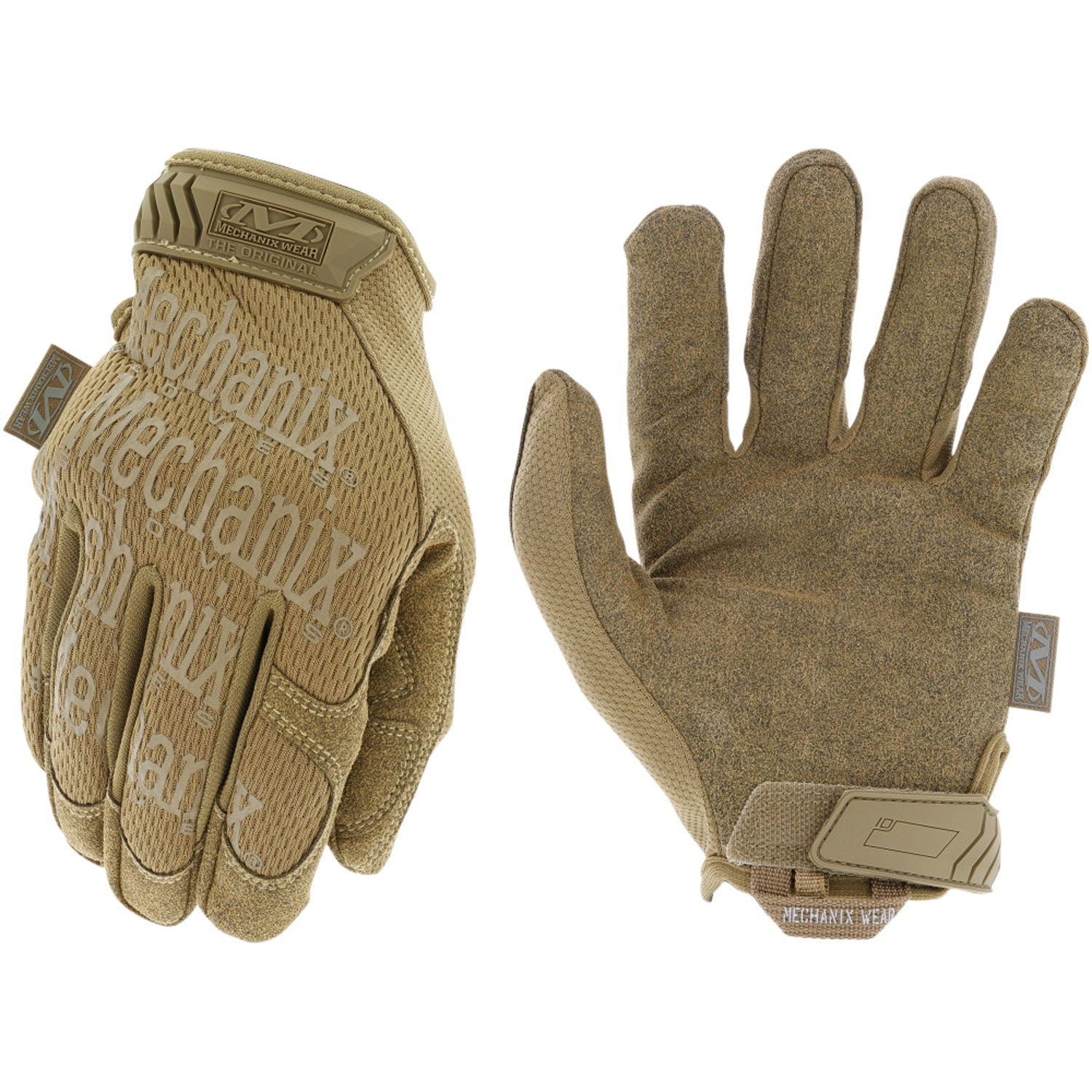Mechanix Wear MG72008 Original Coyote Touchscreen Gloves Small Velcro Closure