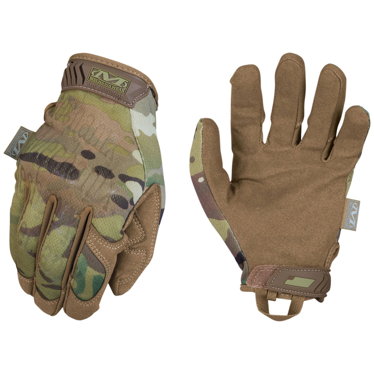 Mechanix Wear MG78011 XL Original MultiCam Gloves Synthetic Leather Velcro Closure