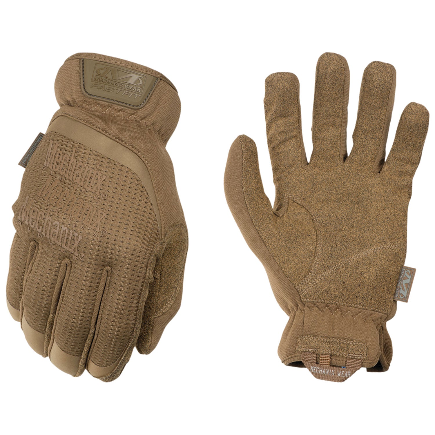 Mechanix Wear FFTAB-72-008 Small FastFit Coyote Touchscreen Gloves Synthetic Leather