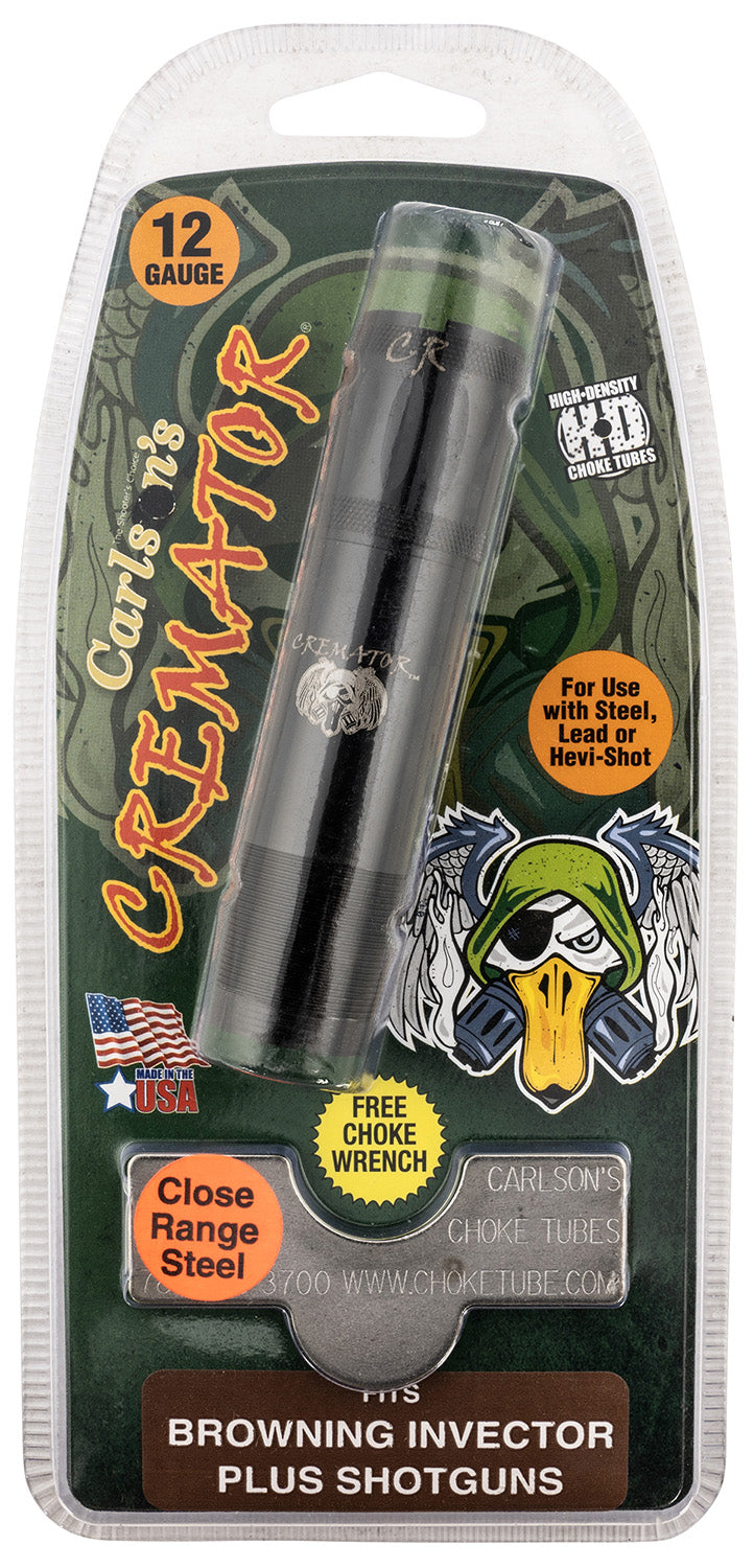 Carlson's Cremator Choke Tube Browning Invector Plus 12 Gauge Close Range Non-Ported 17-4 Stainless Steel