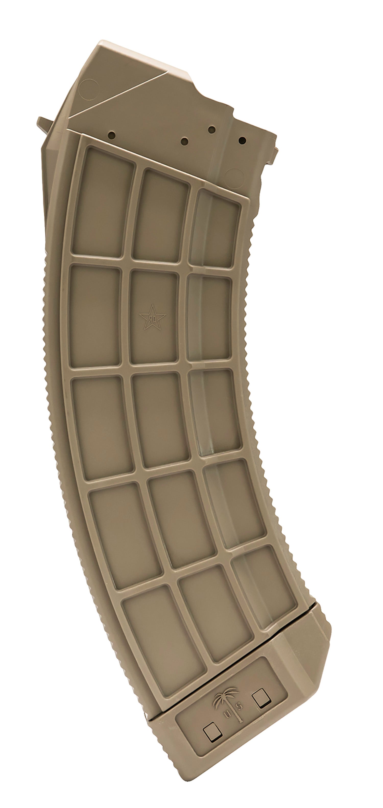 US Palm MA944A 30-Round 7.62x39mm AK-47 Rifle Magazine Flat Dark Earth Polymer