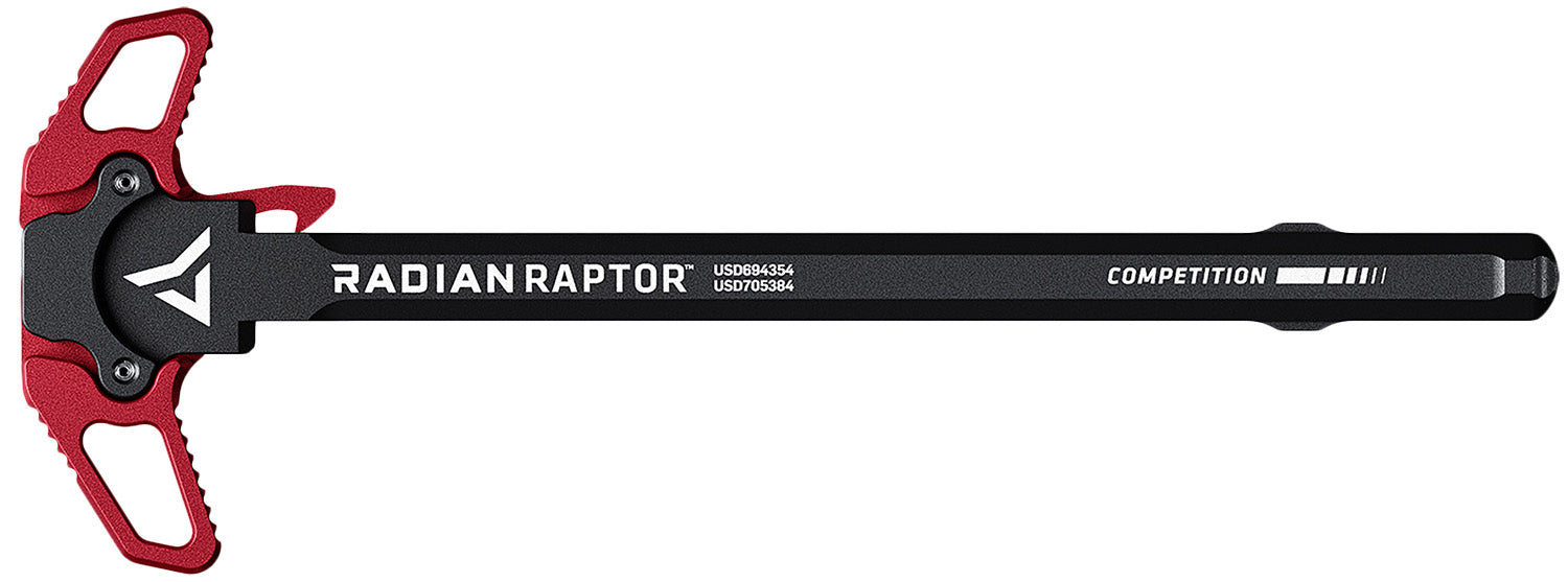 Radian Raptor Competition Ambi AR-15 Charging Handle Red 7075 Aluminum