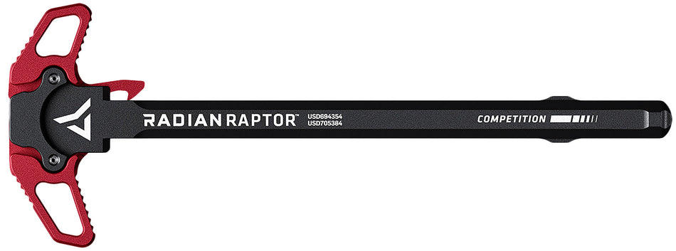 Radian Raptor Competition Ambi AR-15 Charging Handle Red 7075 Aluminum
