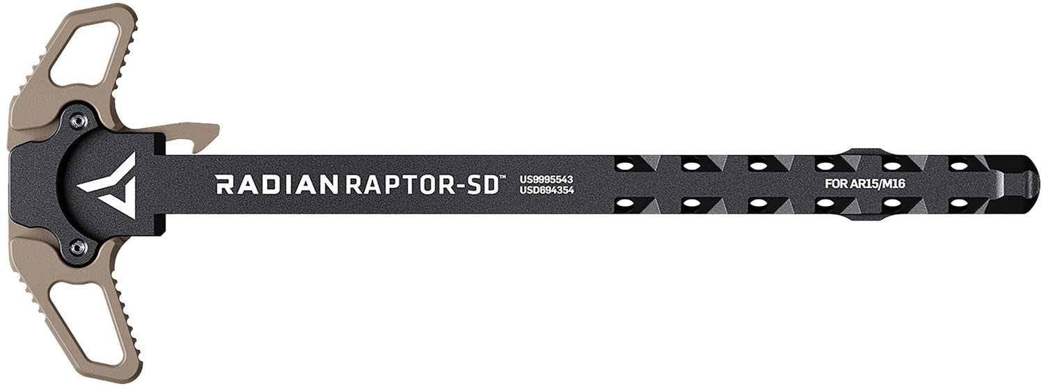 Radian Weapons R0066 Raptor SD FDE Gas Ported Ambi Charging Handle Mil-Spec AR-15