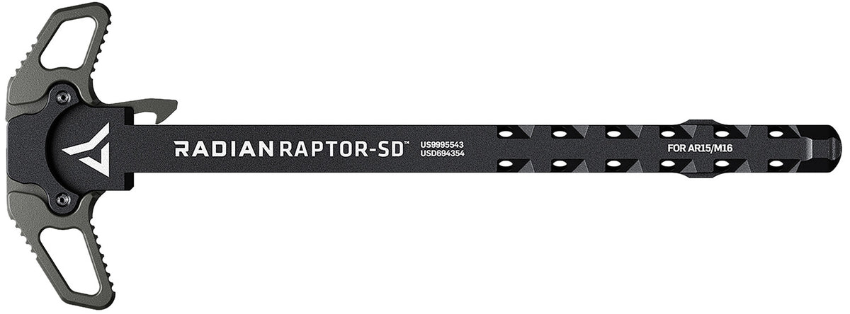 Radian Weapons R0561 Raptor SD Gray Gas Ported Ambi Charging Handle Mil-Spec AR-15